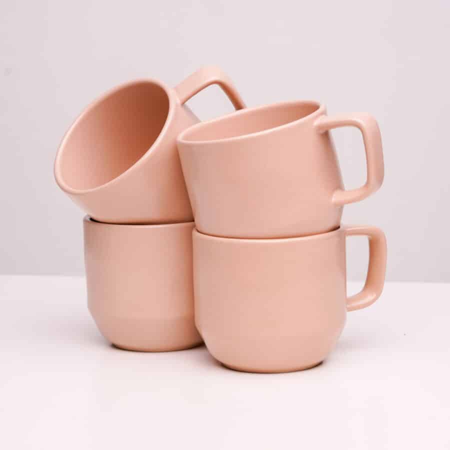 Rosa Cappuccino Tasse