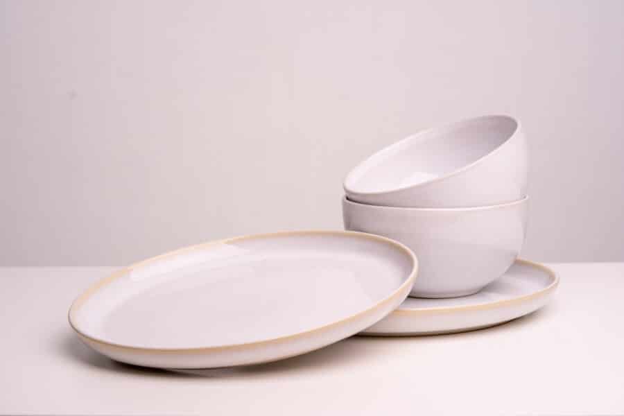 Keramik Teller Keramik Schüssel Set