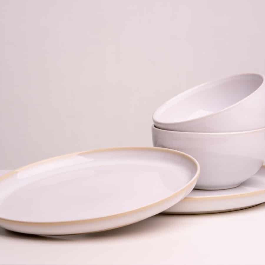Keramik Teller Keramik Schüssel Set